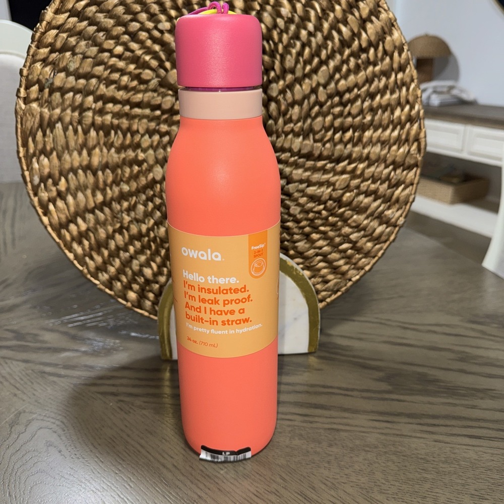 Owala Special Edition‎ 24oz FreeSip Twist Stainless Water Bottle Neon Nectar NWT - Picture 3 of 4